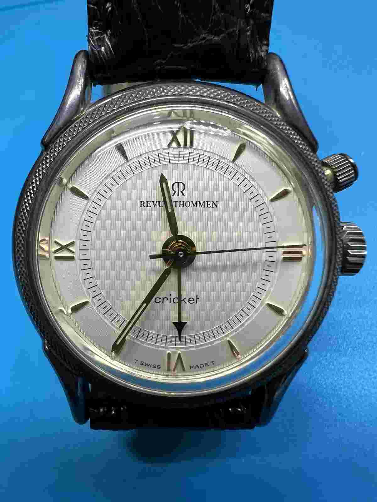 Revue Thommen Analog Manual Men Cricket 8050001 925 "Cricket" Vintage 451963667