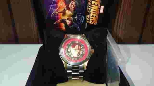 Iron man avengers limited 5000 pieces wrist watch with 2 tiny diamonds from JP