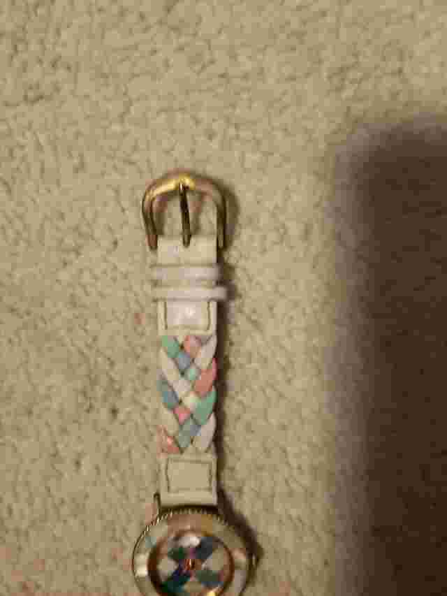 Futura Quartz Watch Mother Of Pearl Dial Leather Band Rare Design New Battery