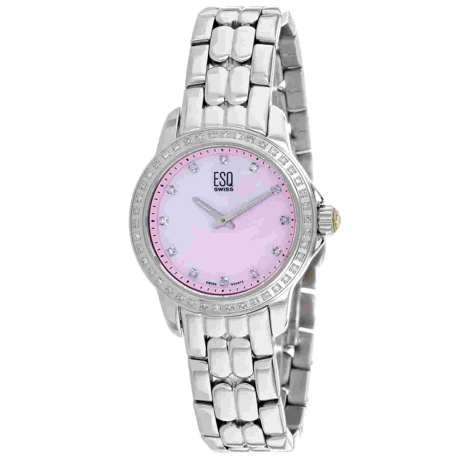 ESQ Women's Luxe Pink Dial Watch - 7101251
