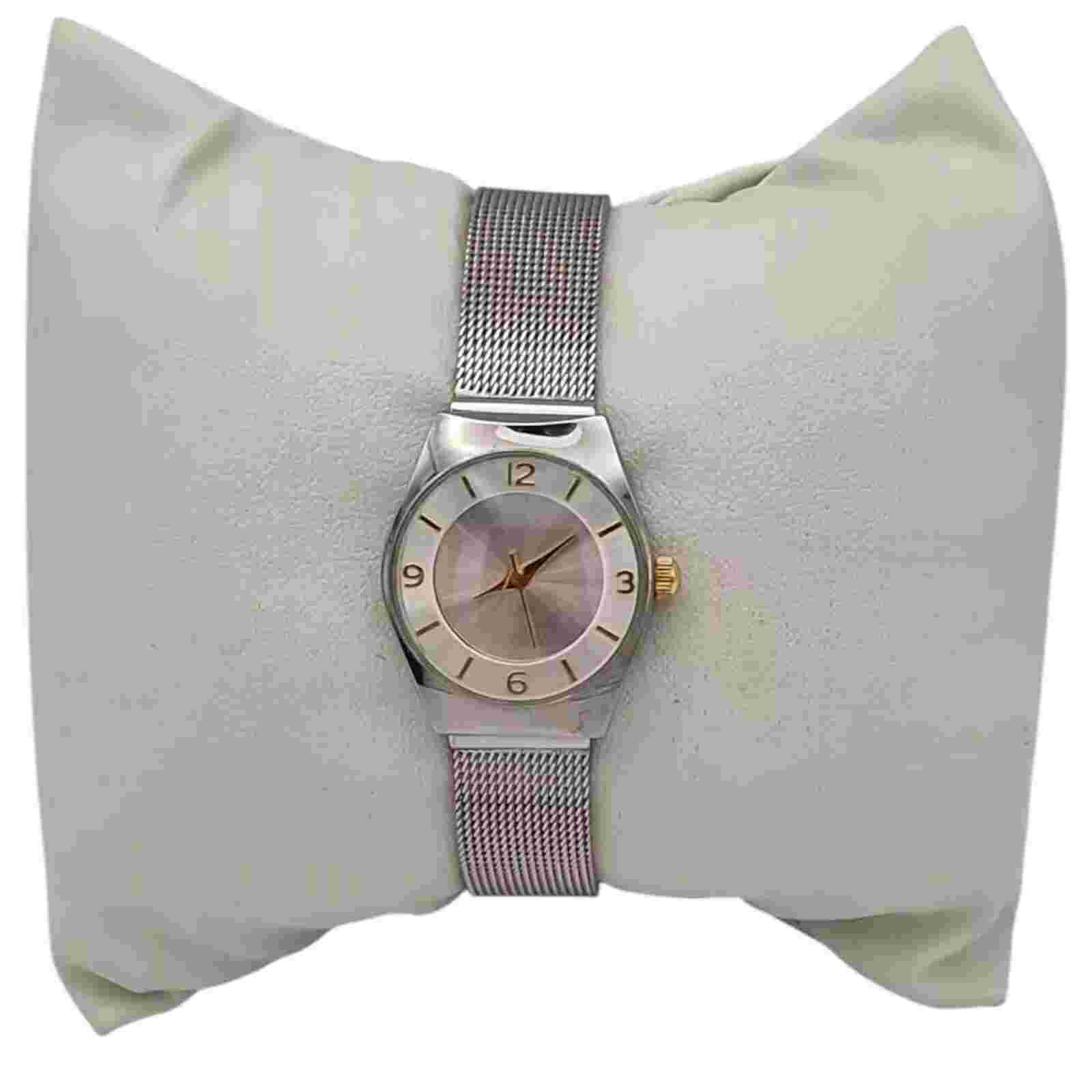 Marks & Spencer Women’s Stainless Steel Mesh Strap  – New Battery, Fully Working
