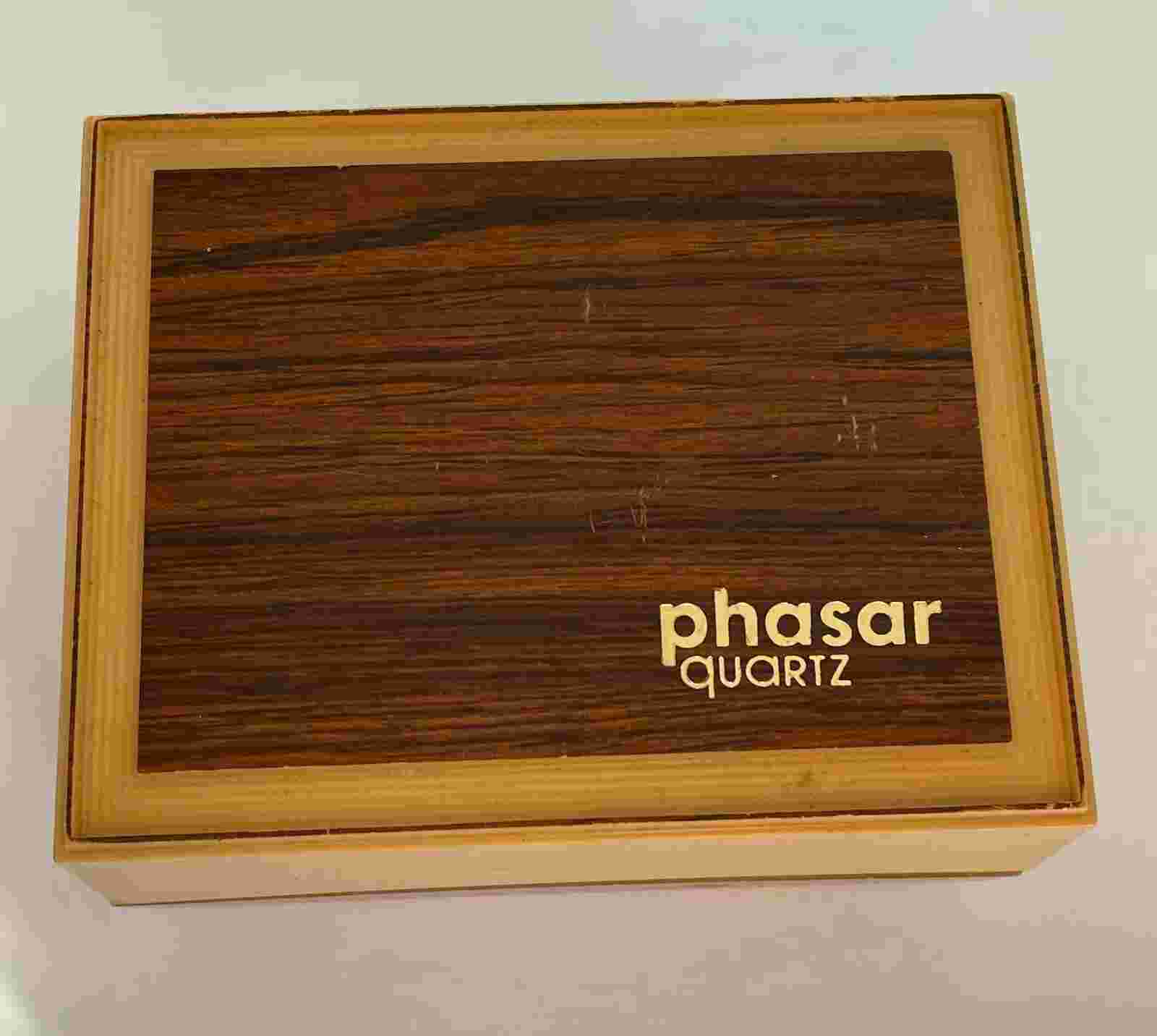 Vintage Phasar Quartz Watch Phasar Led Watch Swiss made Antimagnetic Steel back