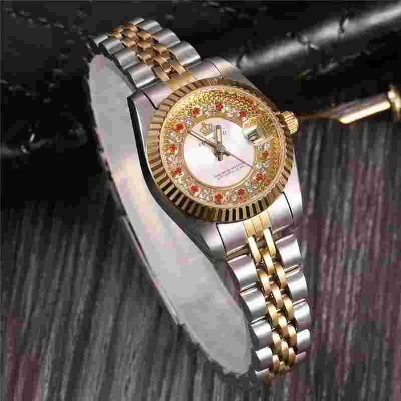 Reginald Luxury Watch Green Diamond Women's Steel