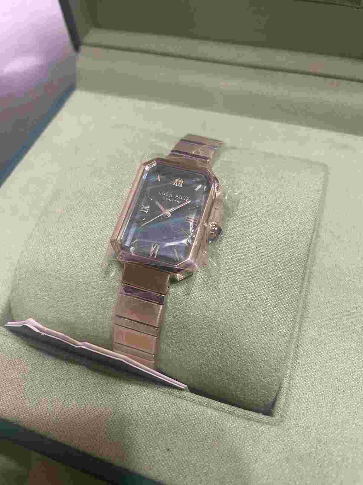 Lola Rose Watch - Green - Gold/silver band Malachite Textured Watch