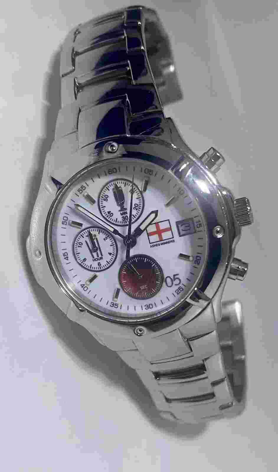 England Cricket Watch 2005 Ashes Winners Commemorative Chronograph Watch
