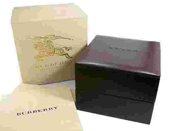 NEW BURBERRY BLACK CERAMIC HERRITAGE SWISS,50M,WOMEN'S WATCH BU1871