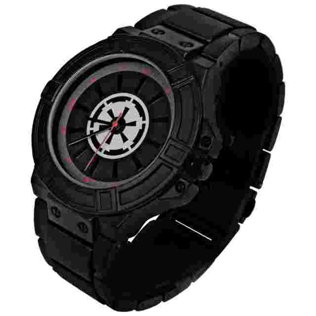 Star Wars Empire Symbol Watch Face with Black Metal Band Black