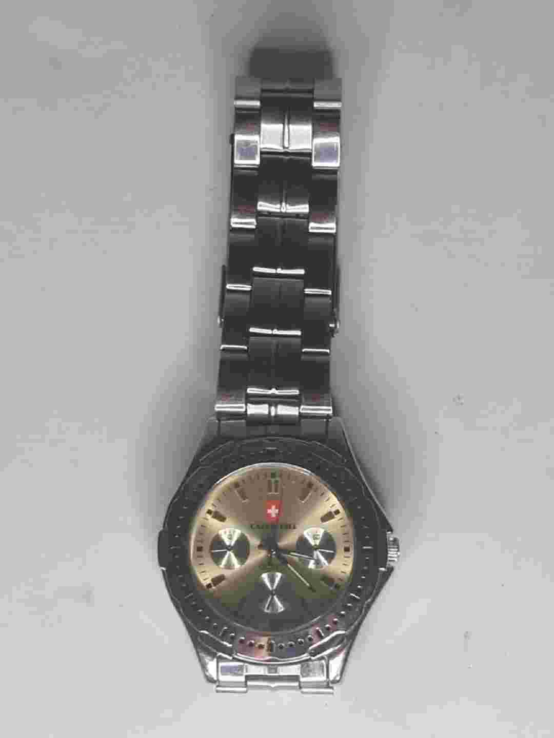New Calvin Hill Watch Set His And Her Quartz Stainless
