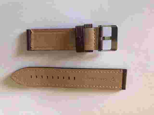 Kreisler Tech BRL22004 22mm Brown Genuine Leather Watchband For Smart Watches