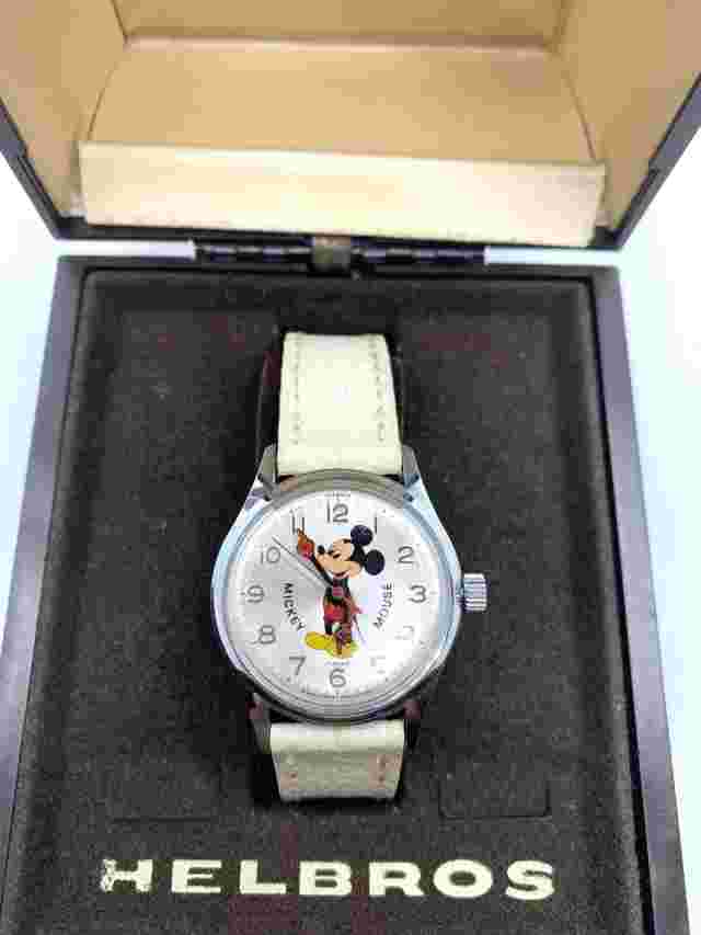 Rare Vintage Helbros Mickey Mouse Watch | Lightly Used | Box & Manual Included