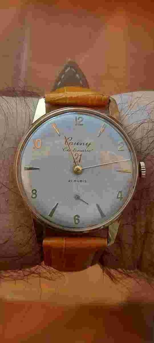 Cauny Prima Centenary De Luxe 21 Rubies Mechanical Watch, Gold Plated, Rare.