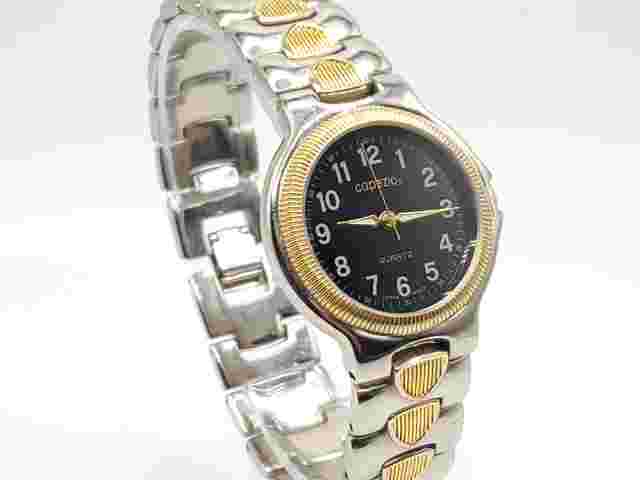 Capezio Quartz Watch Women New Battery Black Dial Two-Tone Round 32mm