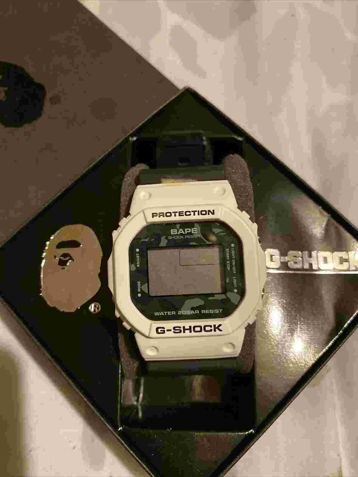 Bape Casio G Shock Limited Edition Of 1000 Camo  A Bathing Ape Supreme Cond