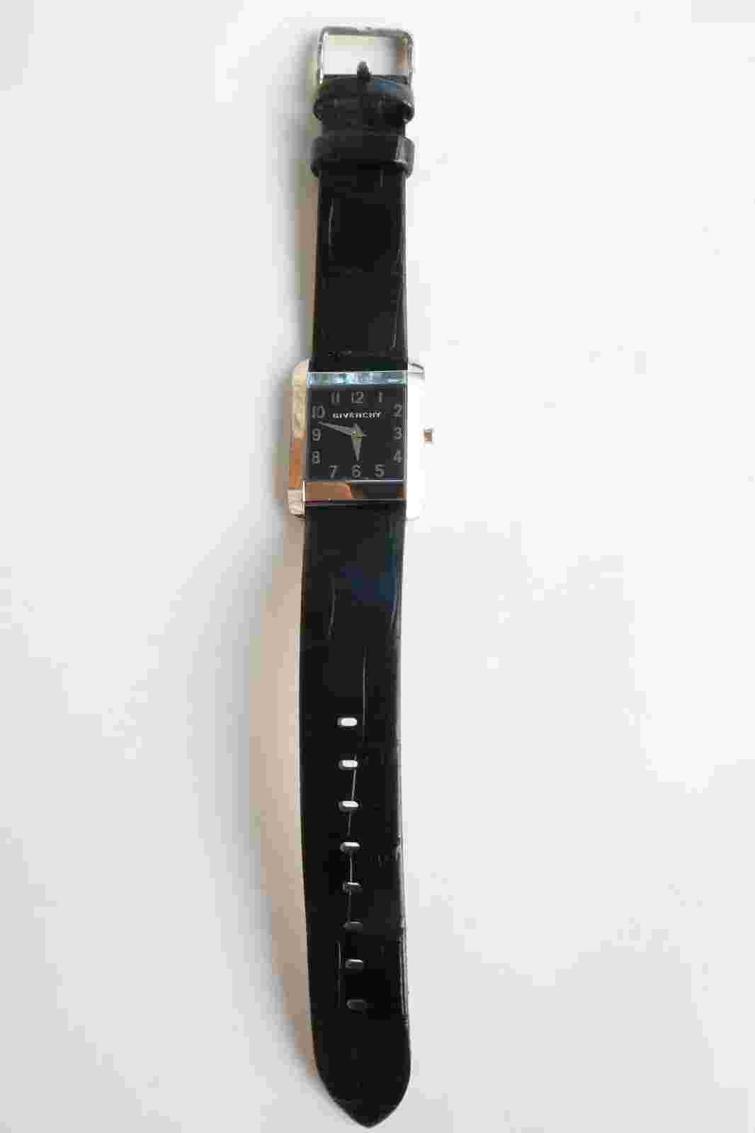 Givenchy Watch GV 5200L Black Stainless Swiss (Needs Battery)