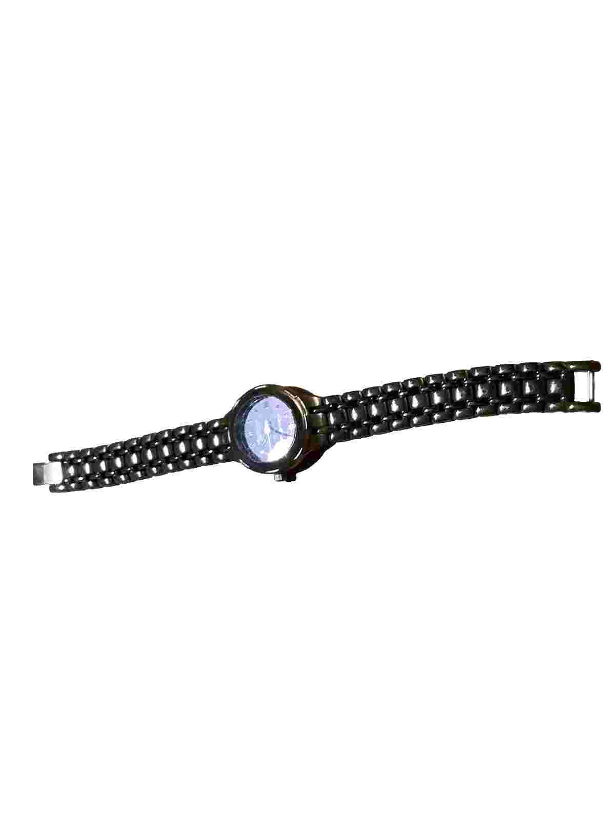 Eddie Bauer Watch Womens 26mm Case Vintage Quartz Violet Face (needs Battery)