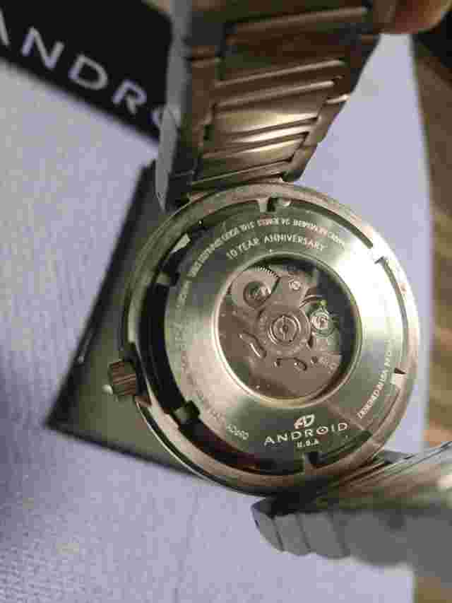 Android AD690 Intercross Mens Automatic 49mm Wrist Watch 100m 10 YR Anniversary
