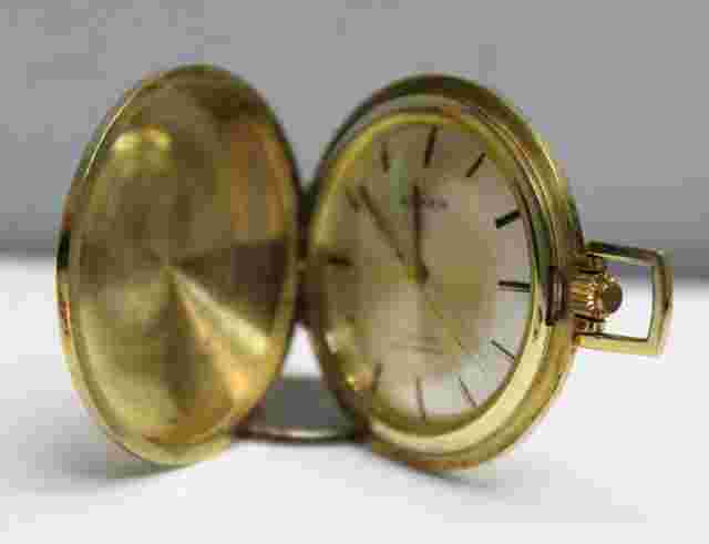 Anchor 17 Ruby ShockProof Yellow Gold Meschanical Pocket Watch Winding