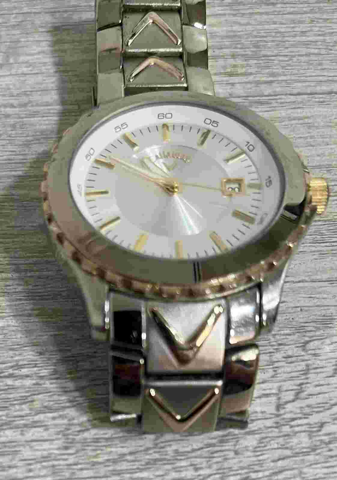 VTG Callaway Warbird Round Stainless Steel Case Link Band Watch  i2