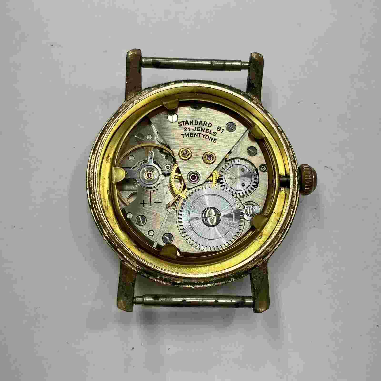 VANTAGE Vintage 17 Jewels Automatic Watch No Band