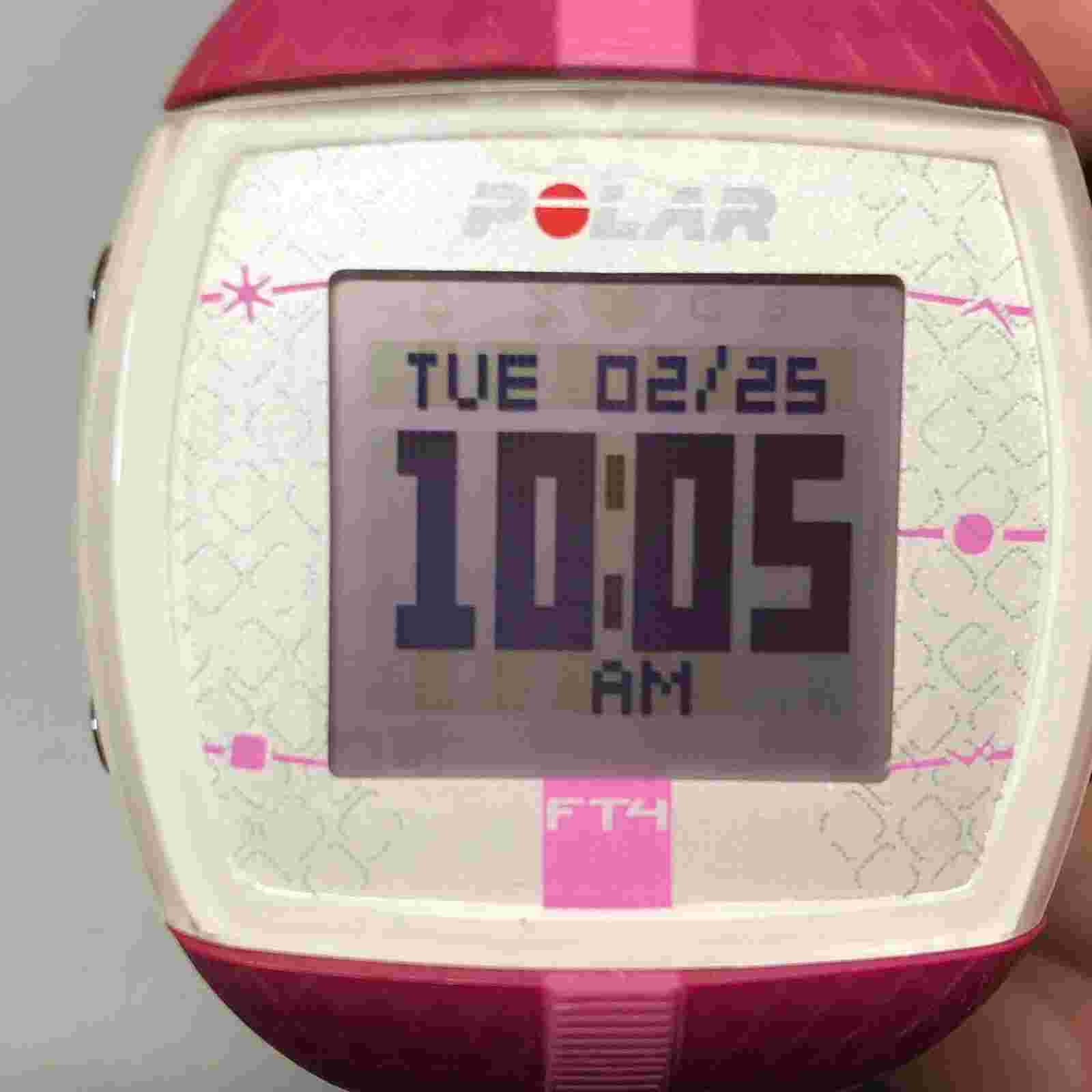 Polar FT4 Digital Sport Watch - Pink - New Battery - (Watch Only)
