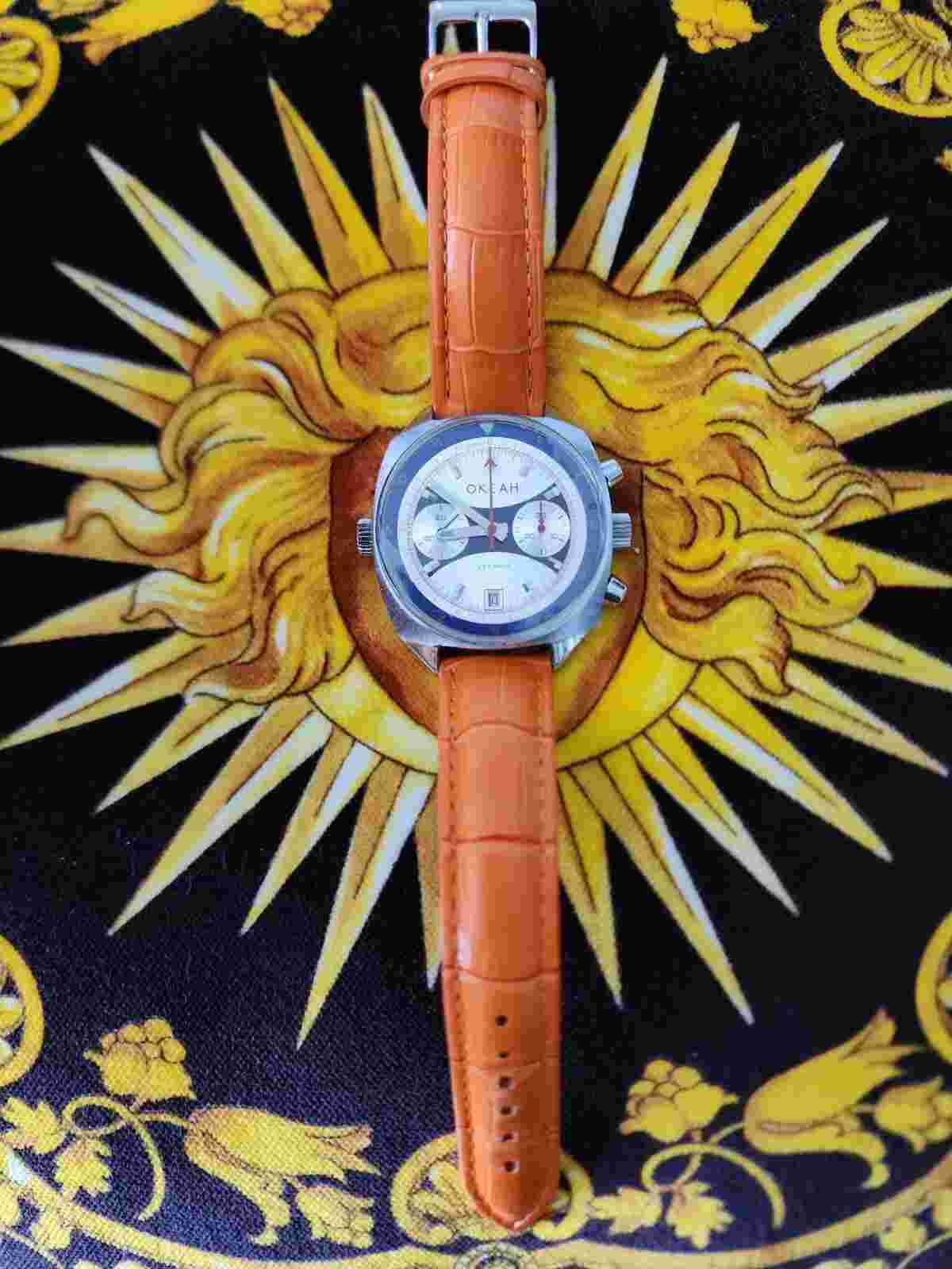 Ocean POLJOT CHRONOGRAPH Watch 3133 USSR Vintage Original Mechanical