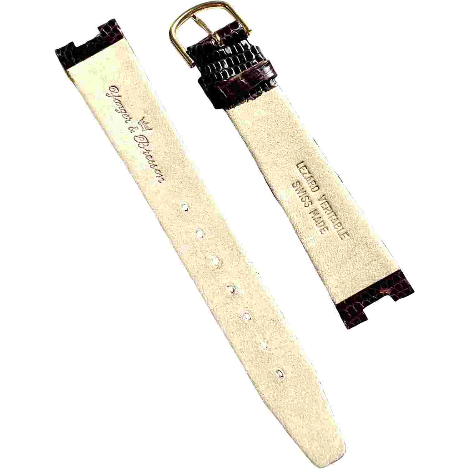 YONGER & DRESSON - BRACELET - GOLD BUCKLE - BROWN - GENUINE LEATHER - 17MM