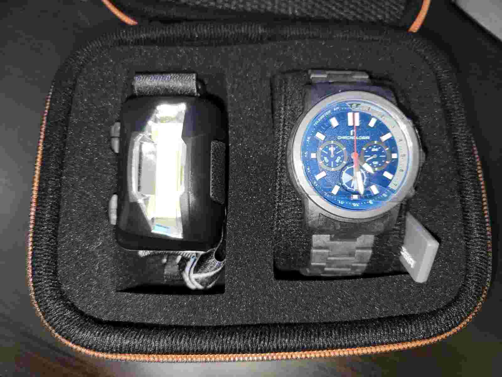 CHRONOLOGIA luxury watch Carbon Fiber case Mineral glass Seiko VK63 Japan Mov