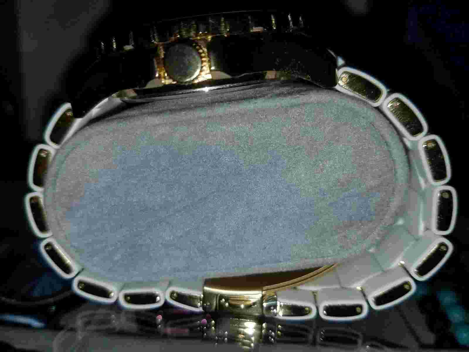 White And Gold Wohler Silicone And MetalWatch
