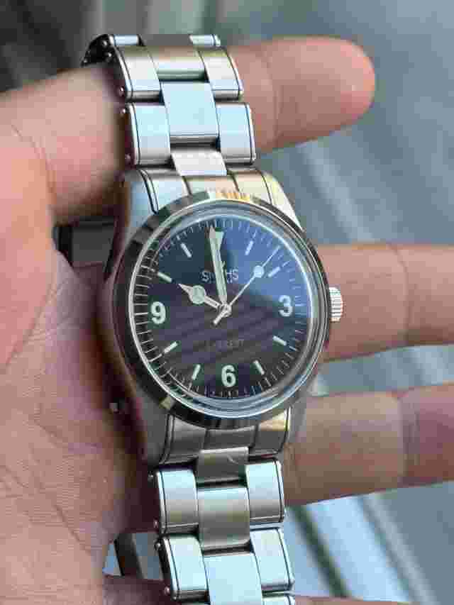 Timefactors Smiths Everest PRS-25 36mm Black Dial Explorer 1016 Homage