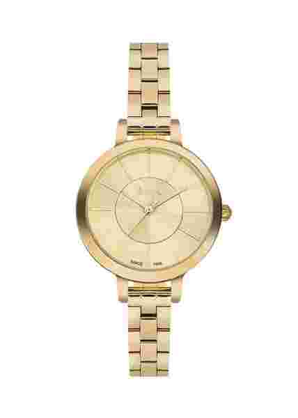 Lee-Cooper Watch LC06175.110 Flat Women's Bracelet Watch Gold-Colored Link Band