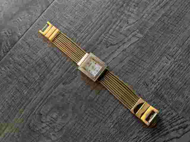 CENERE Ladies Watch Gold & Diamond Tone