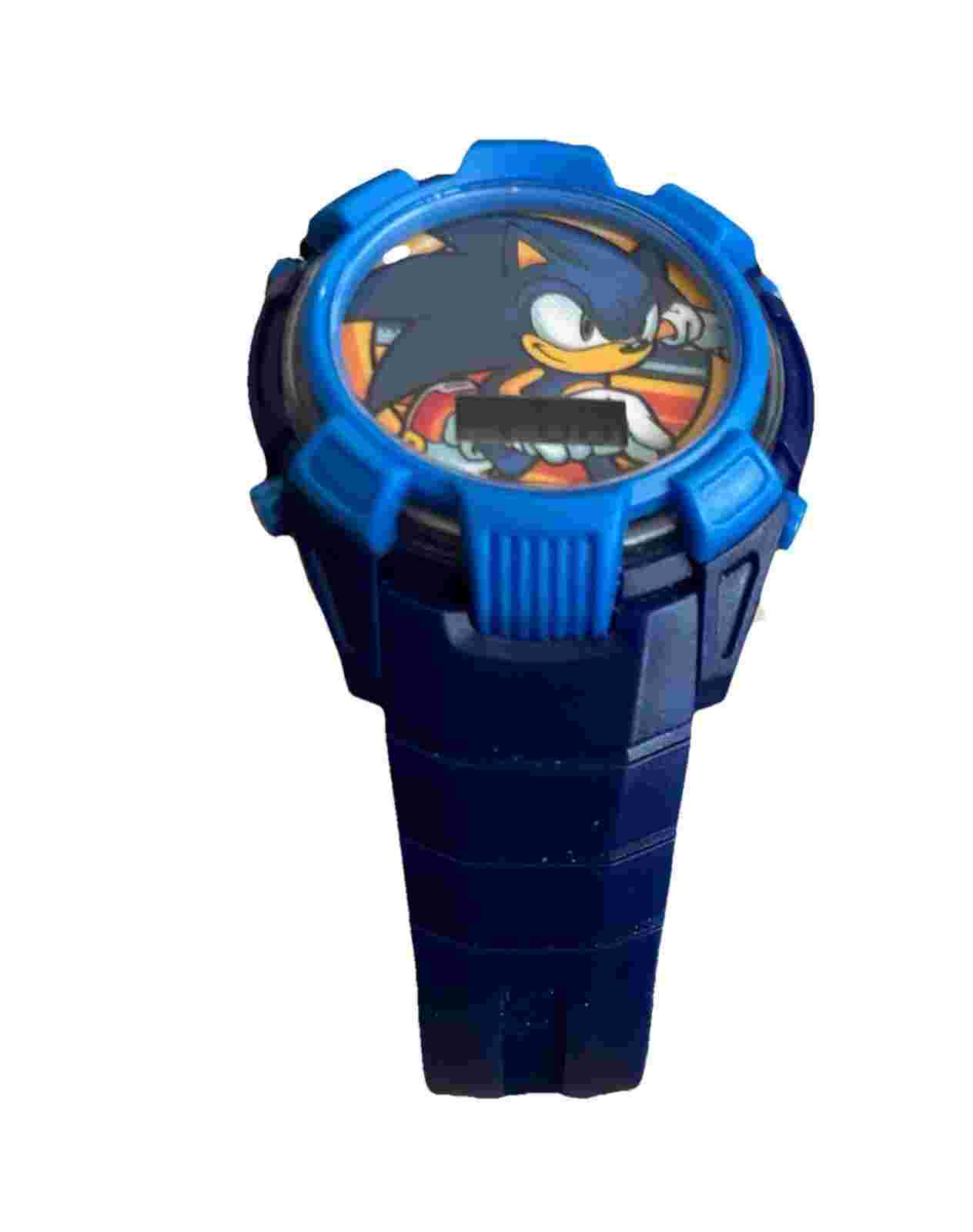 Sonic The Hedgehog Digital Flashing Light Blue 10” New Battery