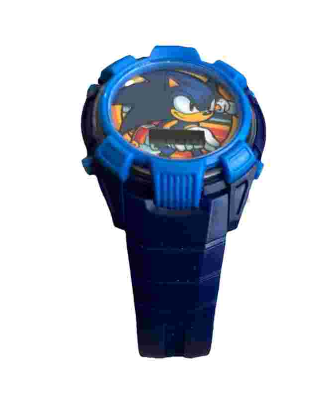 Sonic The Hedgehog Digital Flashing Light Blue 10” New Battery