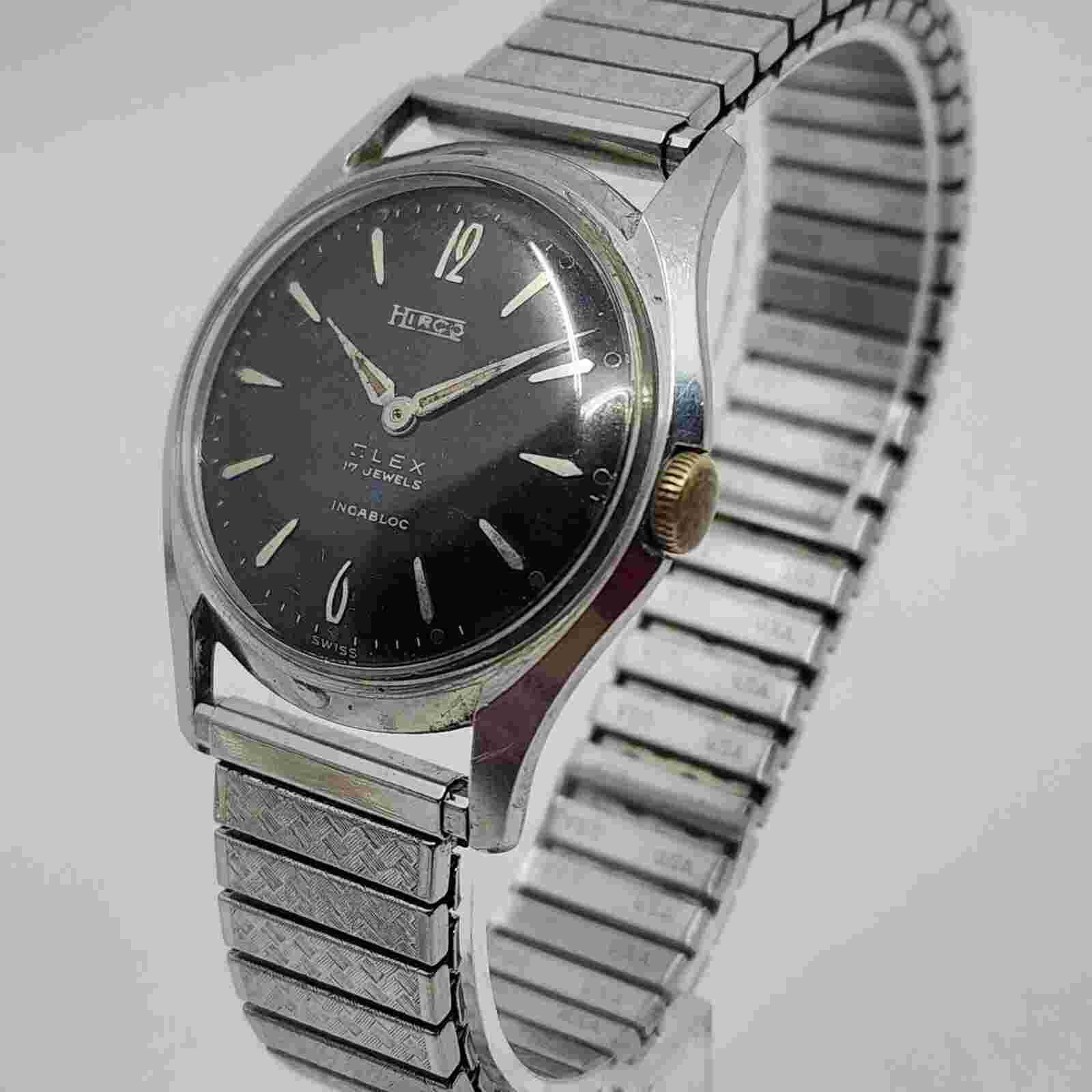 Vintage Hirco Flex 17 Jewels Manual Wind Mechanical Watch Circa 1950s-1960s