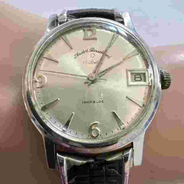 Vintage Andre Bouchard 17 Jewels Mens Watch