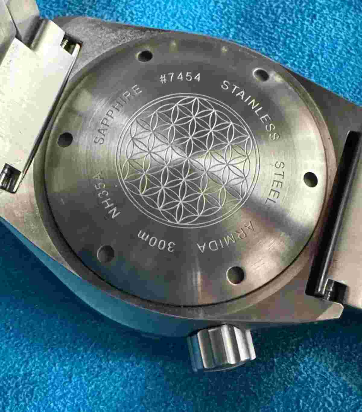 Armida A1 42mm Auto Dive Watch White Dial Bracelet and Rubber band Sold Out!