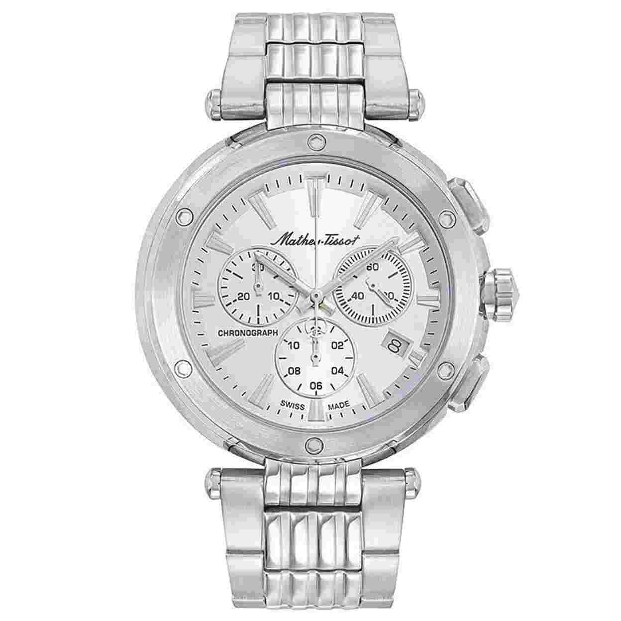 Mathey Tissot Neptune Chrono Mens Watch Black Dial Stainless Steel H912CHAI