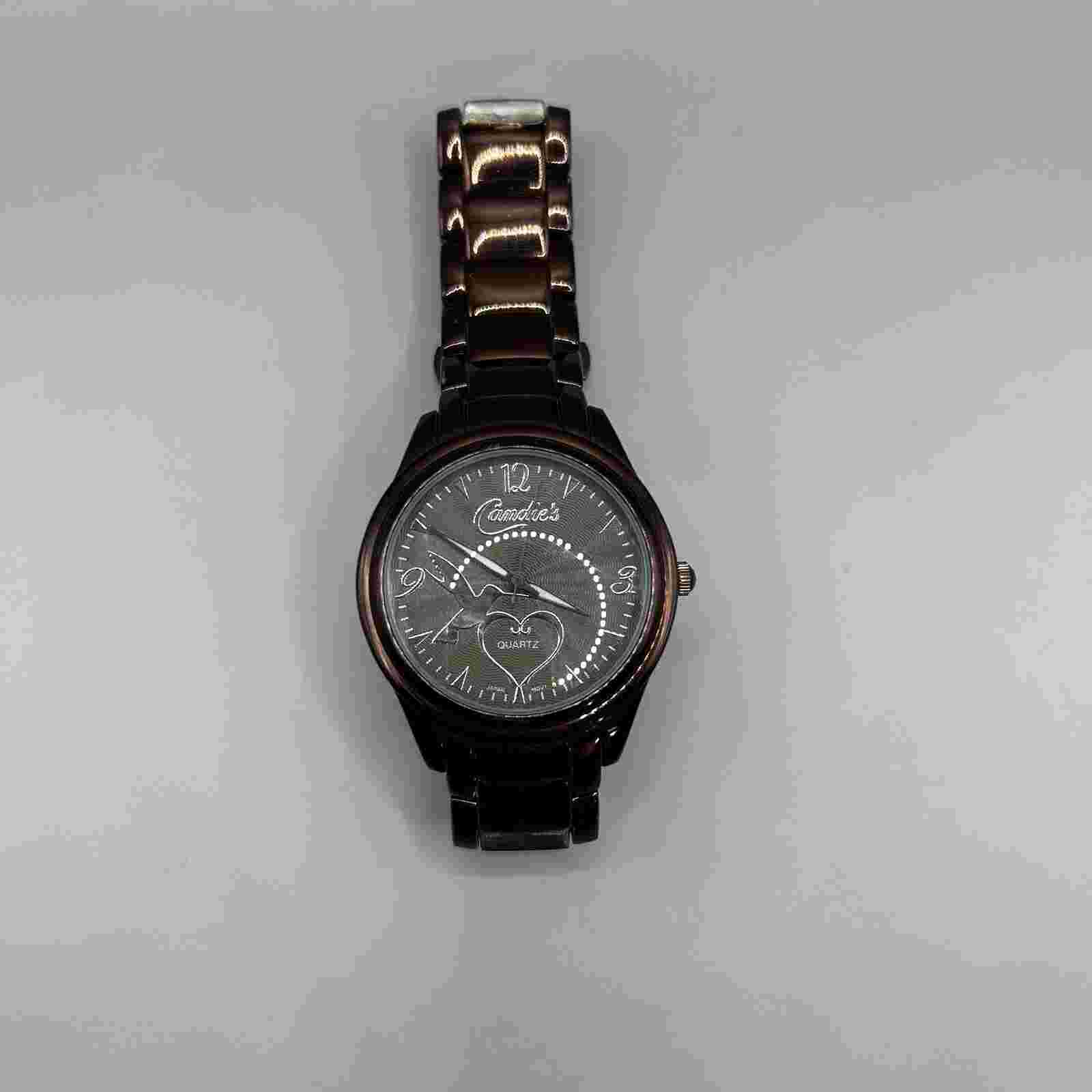 Y2K 2000s Brown Stainless Steel Candie’s Watch Adjustable