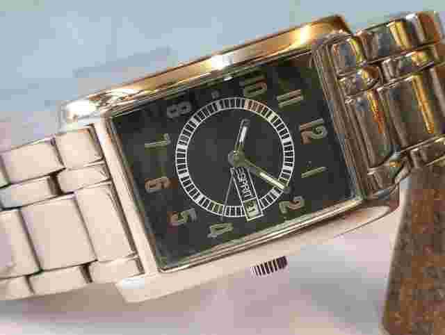 ESPRIT QUARTZ BLACK DIAL UNISEX ADULTS FULL WORKING, ALL ORIGINAL VINTAGE WATCH