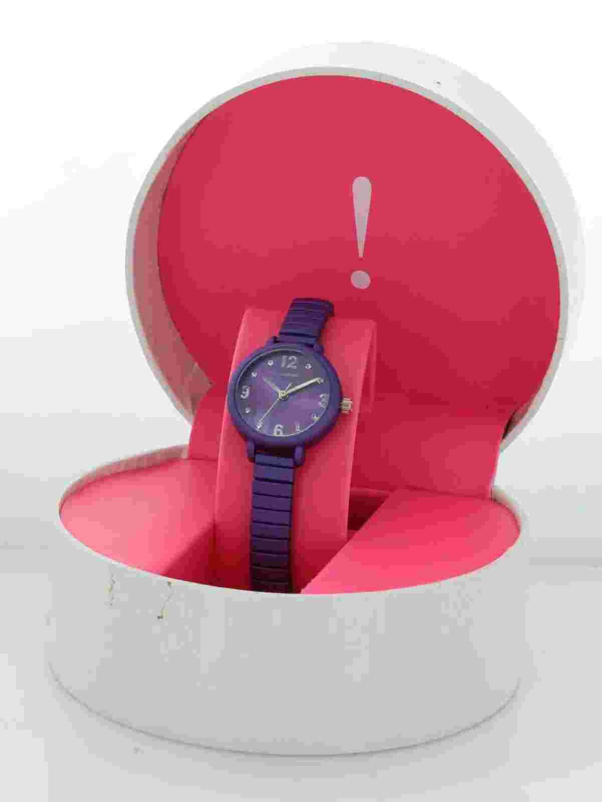 Isaac Mizrahi Live! LADIES  STRETCH Watch PURPLE TONE