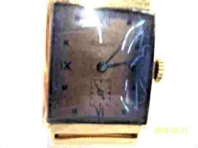 VINTAGE PAUL BUHRE 14K YELLOW GOLD 17 RUBY JEWEL WATCH  SOLD AS / IS NOT RUNNING