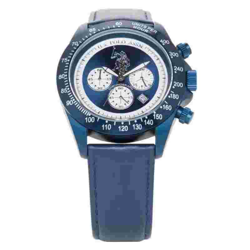 USP4056BL Men's Chronograph Watch US Polo -35% Discount