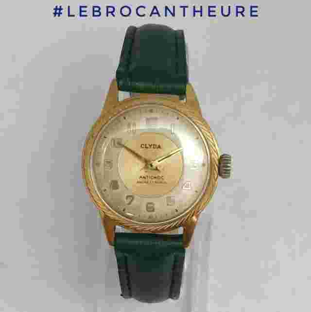 Clyda 30mm 1960s Cal Mechanical Lorsa P62 Lebrocantheure Vintage Watch