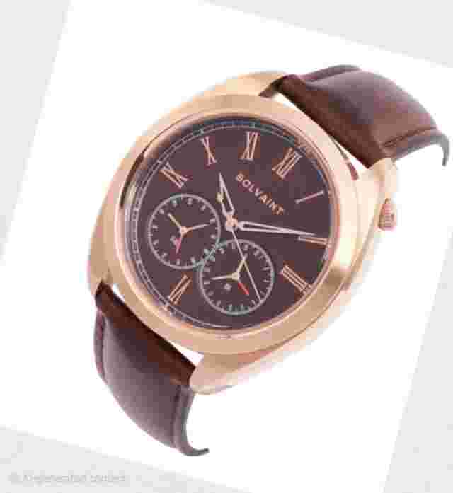 Brand NEW- Never Worn-Bolvaint Paris Aurelius Brun In Gold Mens Watch