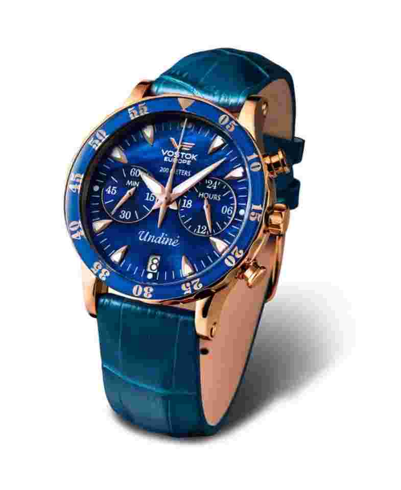 VOSTOK EUROPE Women Analog Quartz Casual Watch Classic Dress Blue Dial Waterproo