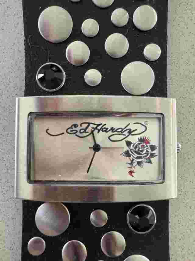 Women's Vintage Ed Hardy Watch- worn only a few times -in original box
