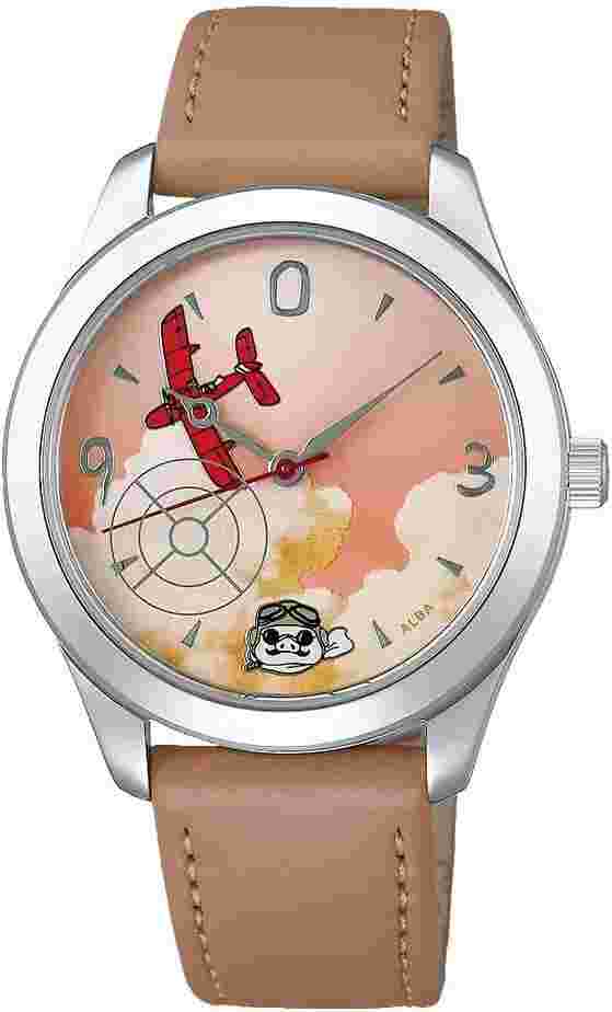 Porco Rosso 30th Anniversary Limited Model Watch Studio Ghibli red green beige