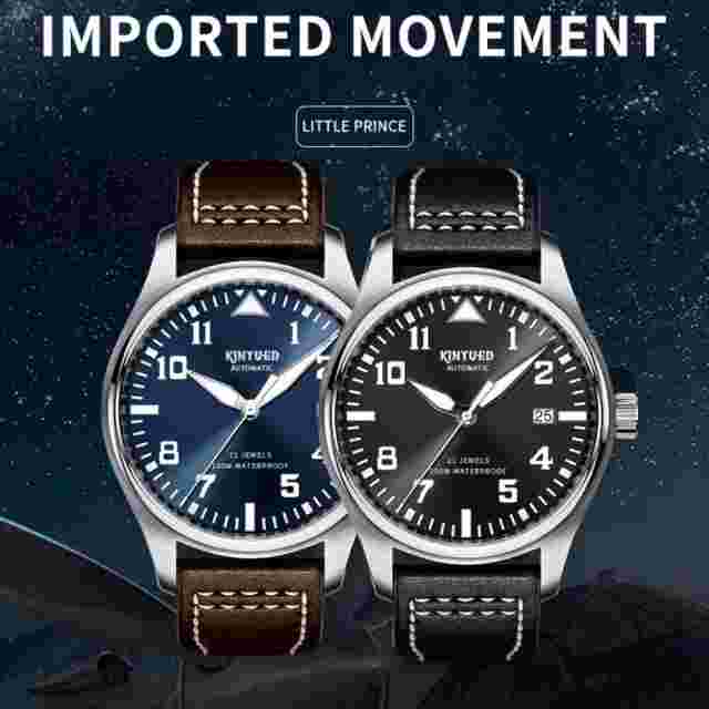 Men's Automatic Mechanical Watches Sapphire Glass Japan Movement 100M Waterproof