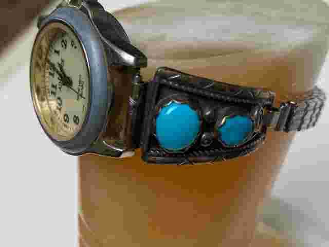 Advance Watch White Face Night Light Turquoise For Parts