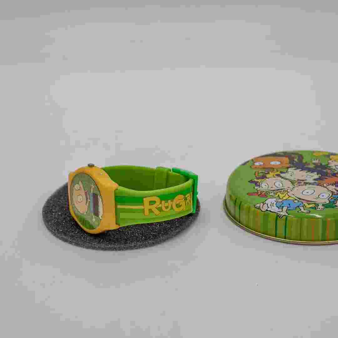 Vintage 2002 Nickelodeon Rugrats Digital Watch - Green/Yellow - #NKRGDW